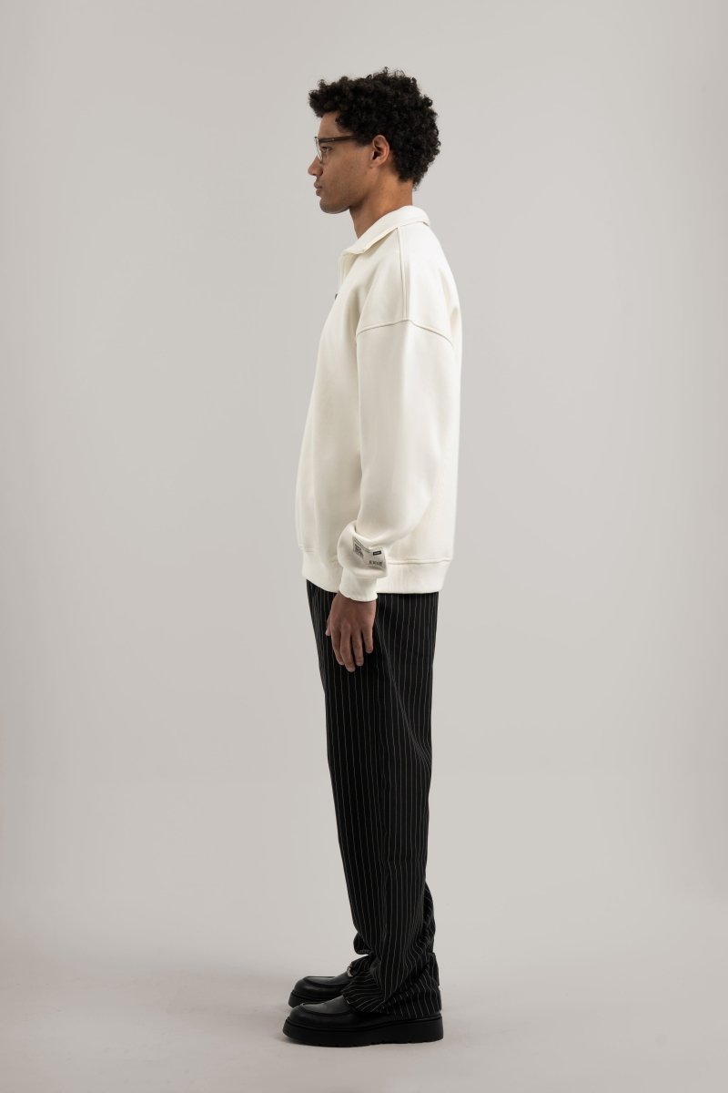 White Q - Zipper Sweatshirt V3 - Baynoire