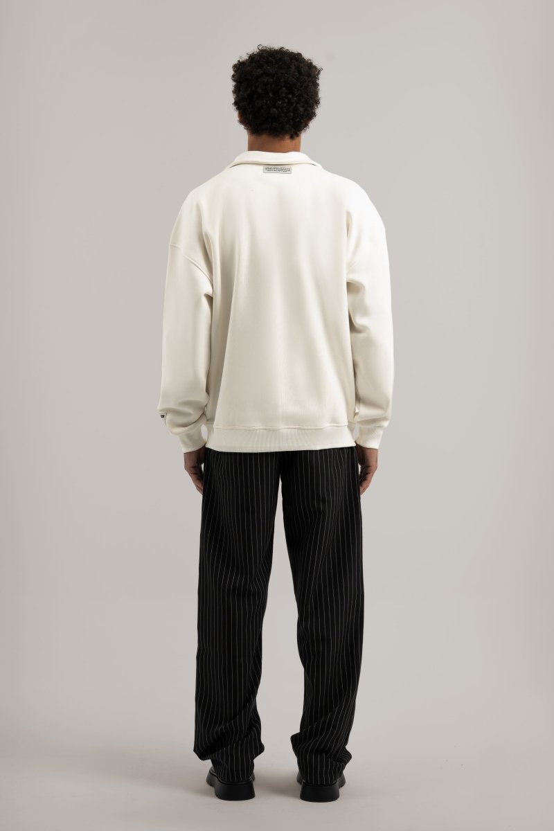 White Q - Zipper Sweatshirt V3 - Baynoire