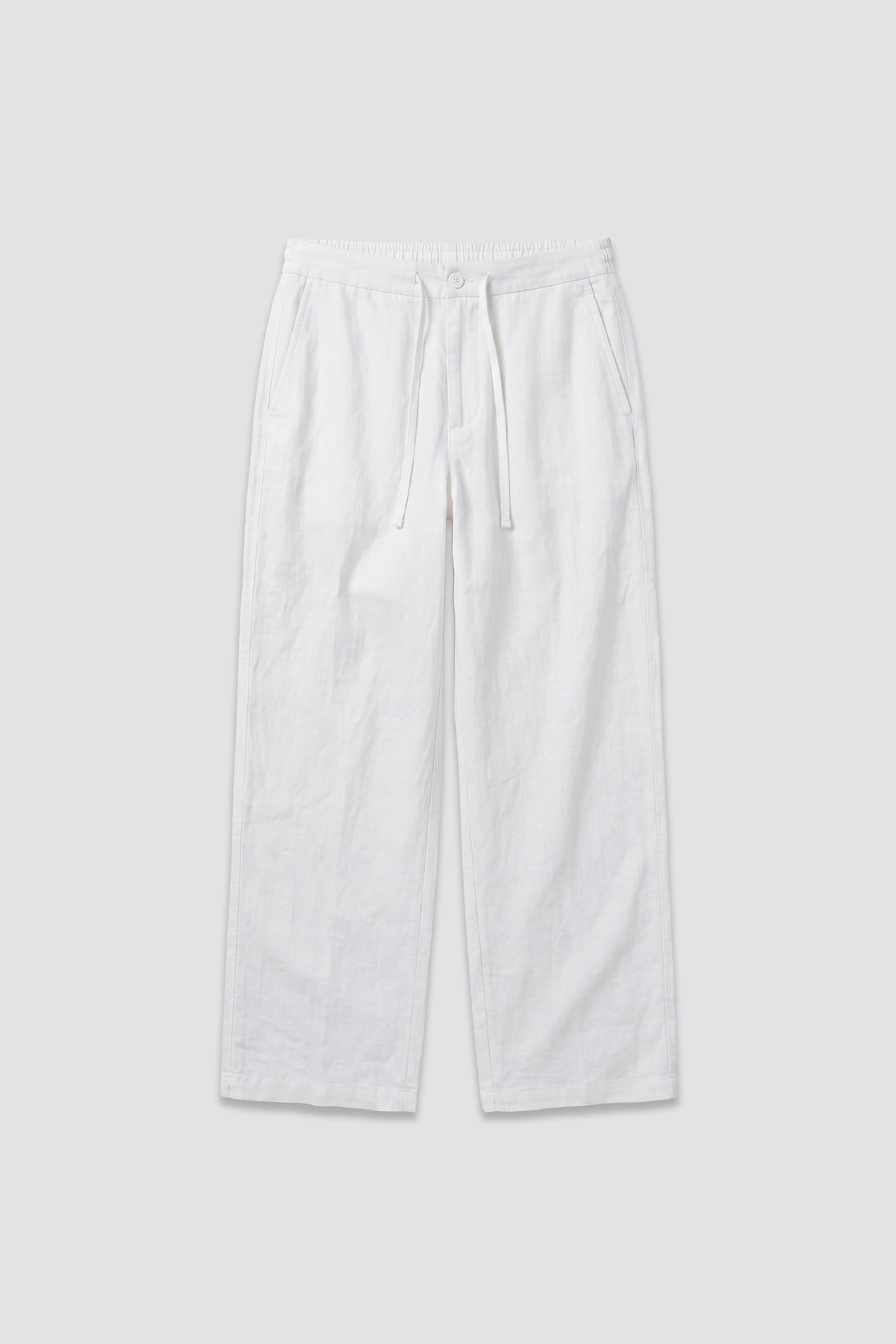 03C Relaxed C-Linen White Pants