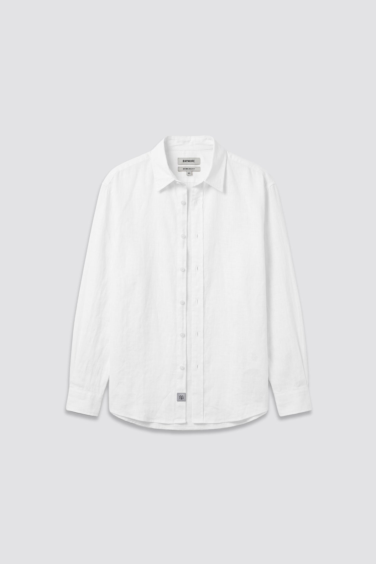 03C Oversized Linen White Shirt