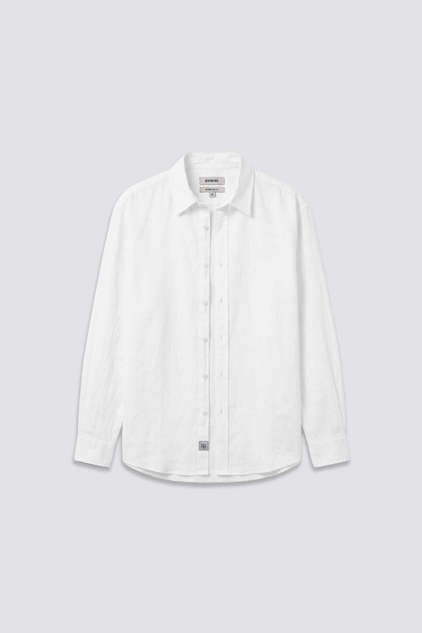 03C Oversized Linen White Shirt