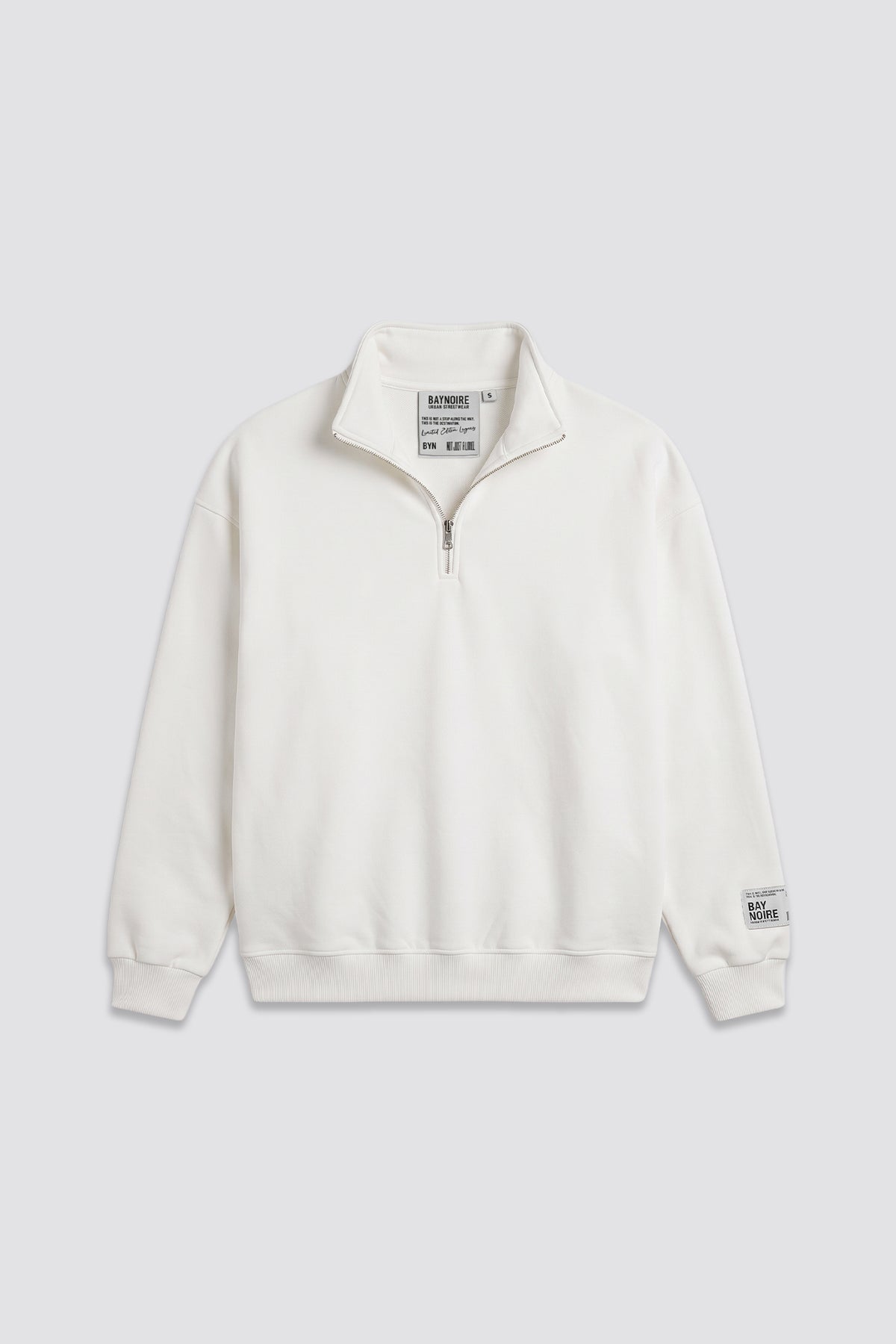 White Q-Zipper Sweatshirt V3